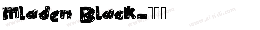 Mladen Black字体转换